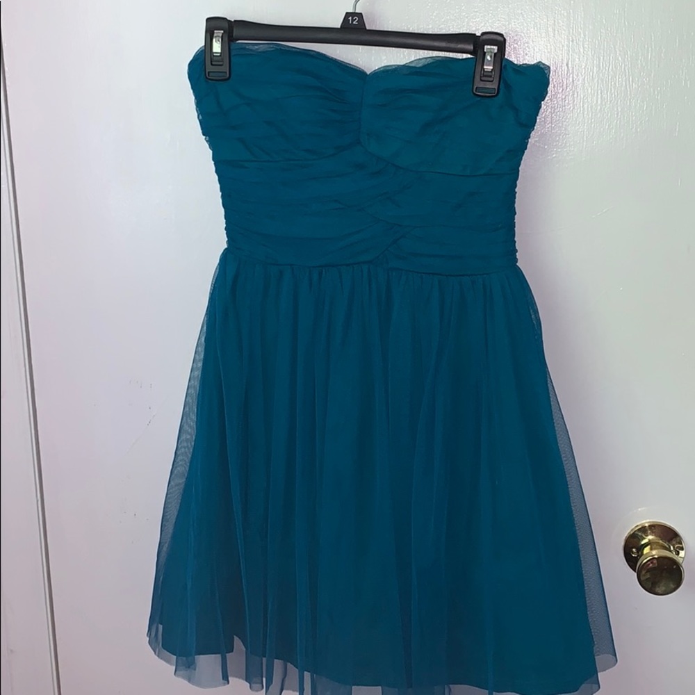 Delias Strapless Blue Formal Dress